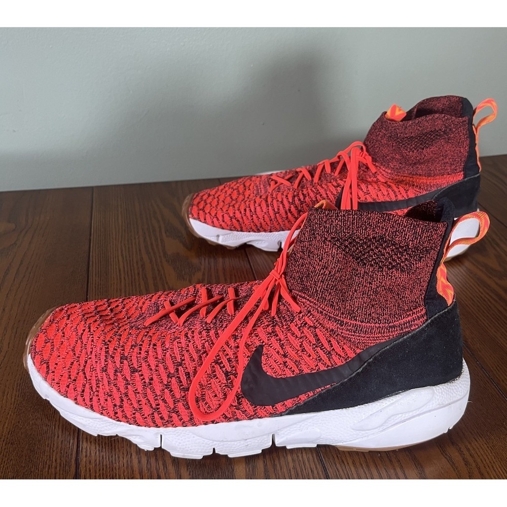 Nike Air Footscape Magista Flyknit Bright Crimson Black 816560 600 US Size 14